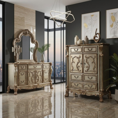 Style classique baroque antique commode Buffet Commodes en bois massif Nouveau