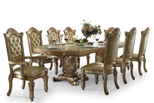 Style de Table à Manger Baroque Antique Table en Bois Véritable Tables de Designer Classiques Rococo
