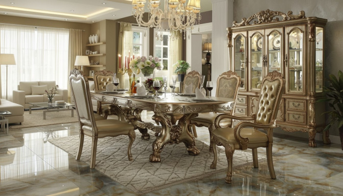 Classique r Luxe Table Bois Tables Rococo Baroque Déco Style Antique Salle à manger Salon