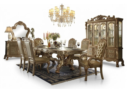 Classique r Luxe Table Bois Tables Rococo Baroque Déco Style Antique Salle à manger Salon