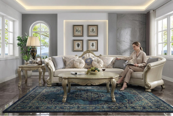 Table r classique Table basse Table d’appoint Canapé Design Salon Baroque