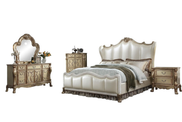 Bahut en bois sculpté commode + commode miroir Commodes consoles baroques rococo 2 pièces.