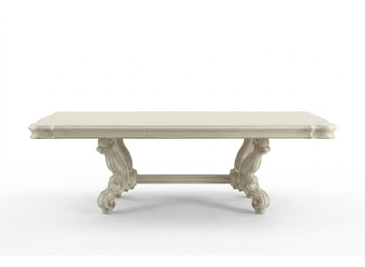 Style de table de salle à manger Antique Baroque Table en bois authentique Tables de designer classique.
