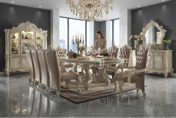 Meubles haut de gamme Table à manger Table xxl Tables de villas 305 cm xxl Bois Baroque