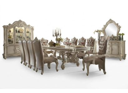 Meubles haut de gamme Table à manger Table xxl Tables de villas 305 cm xxl Bois Baroque