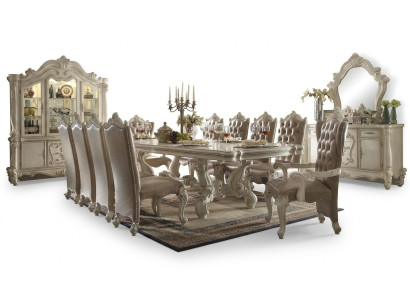 Table à manger royale + 6 chaises Salle à manger Ensemble complet e Suite 7 pièces.