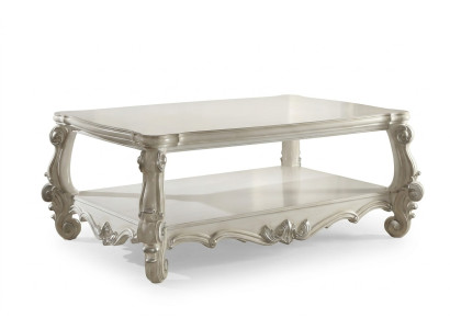Élégante table basse classique de designer r décoration de table d'appoint en bois baroque.