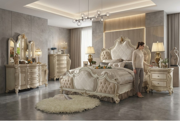 Lit de luxe, design de literie, lits doubles, mariage, hôtel, chambre de sommeil, textile