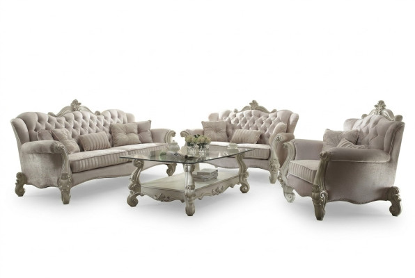 Ensemble de canapé Canapé Rembourrage Classique 3+1+1 Seater Set Conception Canapés Rembourrage