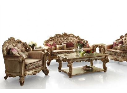 Ensemble de canapés 3+2+1 places Canapé design Tapisserie de luxe Canapés Canapé