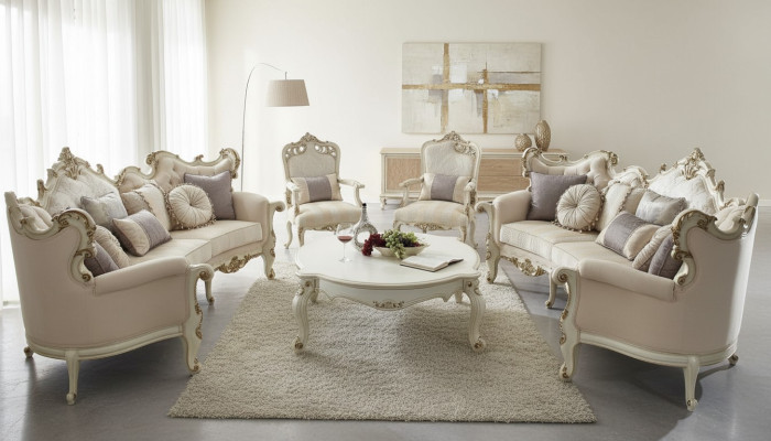 Ensemble de canapés de luxe Sofa Set couch Sofa Upholstery 4+4+1+1 places avec table basse