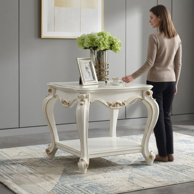 Table basse sculptée Table de chevet Table d'appoint Table de salon Tables en bois
