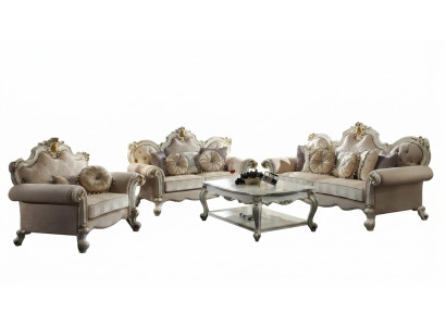 Design de canapé de luxe Canapé Tissu d'ameublement Meubles classiques 3 places Trois places  Conception de canapé de luxe Canapé en tissu d'ameublement Meubles classiques 3 places Trois places