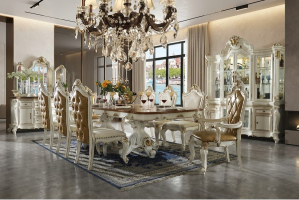 Ensemble de salle à manger de style classique - Table à manger de designer 8 chaises Suite complète Baroque Rococo