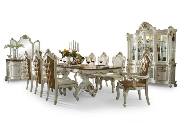 Ensemble de salle à manger de style classique - Table à manger de designer 8 chaises Suite complète Baroque Rococo