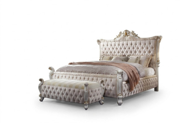 Chesterfield Lit Lits Rembourrés Chambre Décorative Lit Double Lits