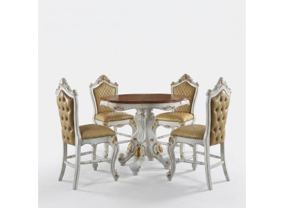 Table ronde classique Baroque ronde Table de salle à manger Ronde tables en bois rondes