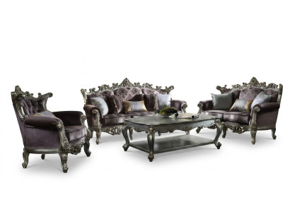 Meubles de luxe Canapé Ensemble de canapés Canapé Tissu d'ameublement 3+2+1 places avec Table basse