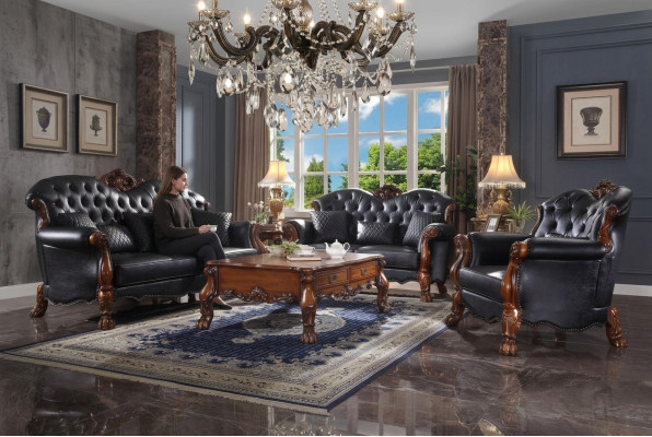 Ensemble complet Ensemble de canapés 3 places 2 places 1 place + Table basse Paysage de vie du designer