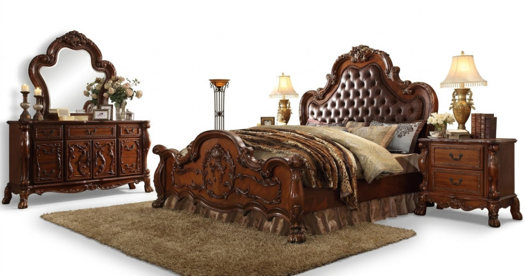 Chambre à coucher Design 5 pièces Ensemble complet de chambre à coucher Lit Table de chevet