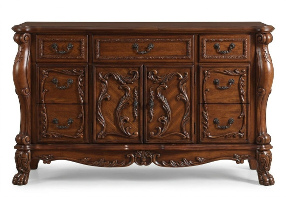 Buffet Commode Buffet Commode de tiroirs Véritable artisanat bois Décoration Baroque Rococo Buffets