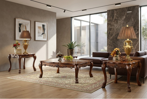 Table r classique Table basse Baroque Table d'appoint Canapé Design Salon