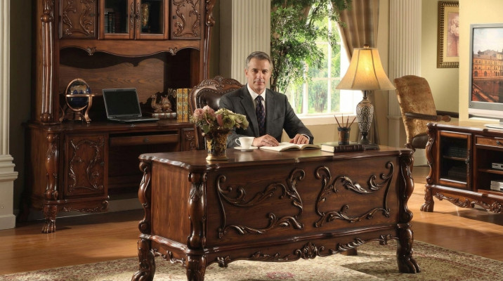 Bureau Classique r Étagère de Bureau Secrétaire Table d'ordinateur Tables Étagères