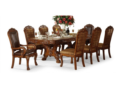 Conception Table à manger Salle à manger 8 chaises Groupe Chaise Tables Bois Table