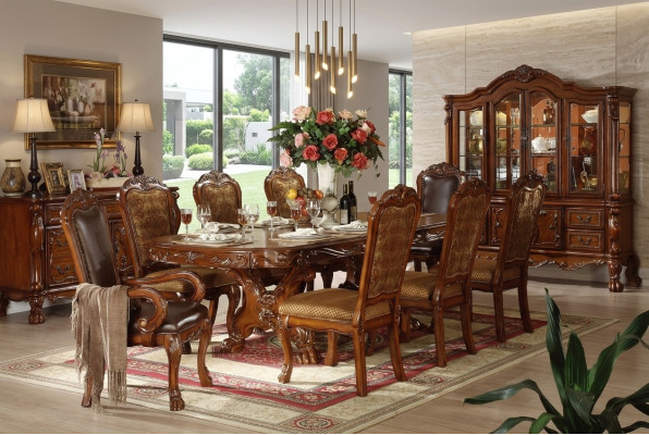 Table à manger royal Table Tables table en bois Classique r Déco Rococo Baroque