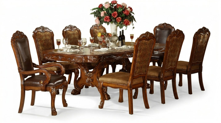 Table à manger royal Table Tables table en bois Classique r Déco Rococo Baroque