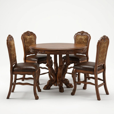 Ensemble de table à manger avec 4 chaises, salle à manger.