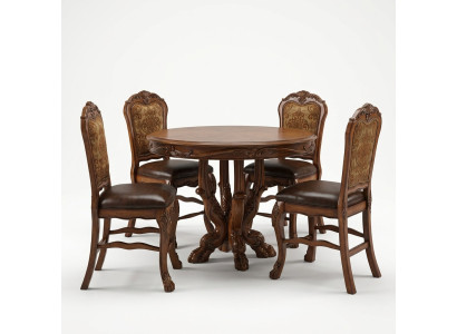 Ensemble de table à manger avec 4 chaises, salle à manger.