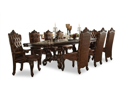 Suite complète de salle à manger Table Commode Miroir 8x Chaises Ensemble Groupe