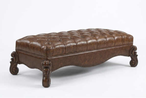 Chaise longue style antique canapé inclinable divan bain de soleil chaise cuir baroque rococo nouveau