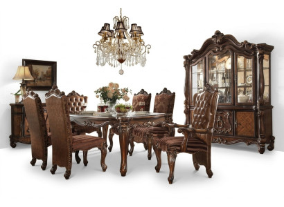 Table classique ou de luxe en bois: Décoration de tables de style Rococo baroque antique pour salle à manger ou salon
