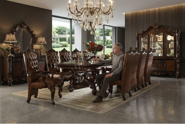 Salle à manger Suite 9 pièces Baroque Rococo Table 8x Chaises groupe de chaises