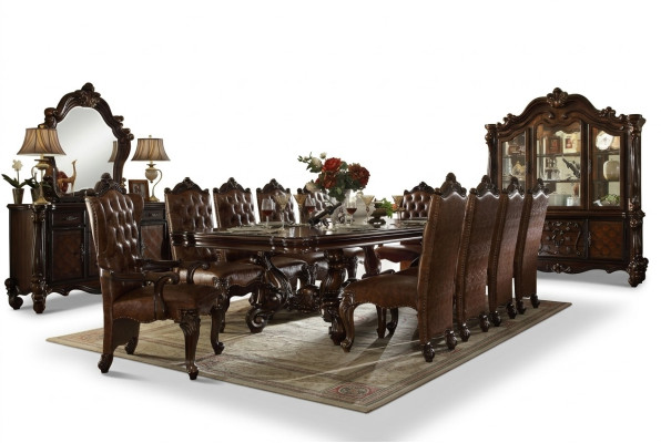 Salle à manger Suite 9 pièces Baroque Rococo Table 8x Chaises groupe de chaises