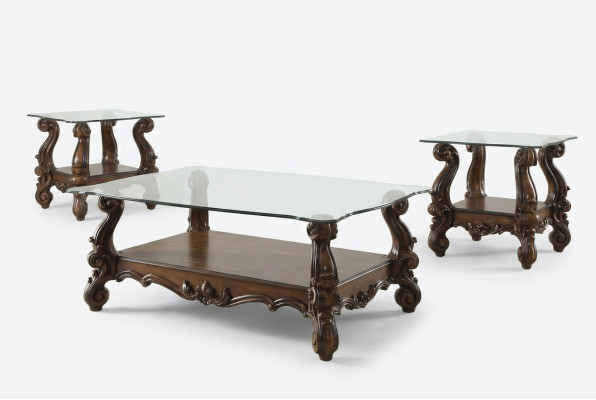 Table basse design élégante, table d'appoint décorative pour canapé, table de salon baroque