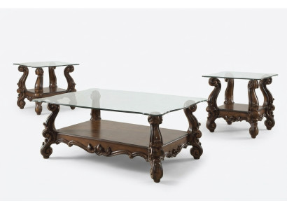 Table basse design élégante, table d'appoint décorative pour canapé, table de salon baroque