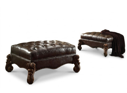Repose-pieds Tabouret Tabouret rembourré Tabouret Ottoman Tabouret Chesterfield Baroque