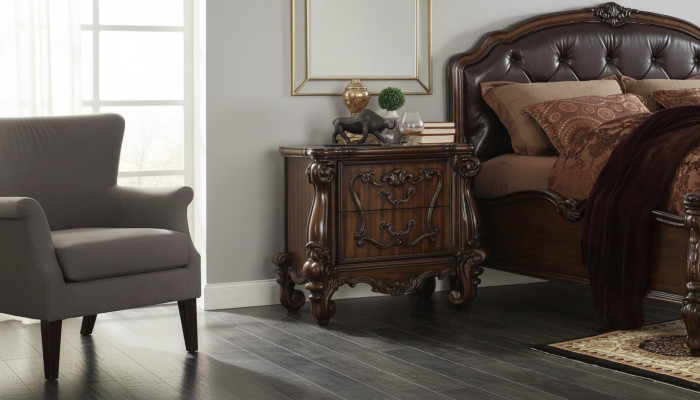 Table de chevet de nuit classique, console solide étagère en bois pour chambre à coucher, neuf