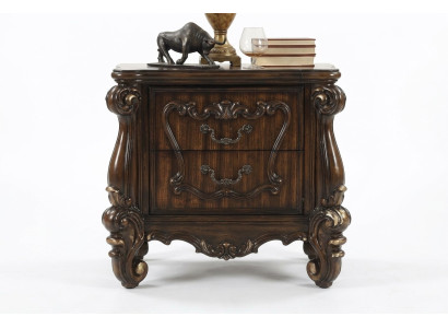 Table de chevet de nuit classique, console solide étagère en bois pour chambre à coucher, neuf