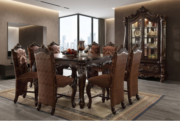 Style de table à manger Antique Baroque en bois Table Véritable Tables Classiques de Designer