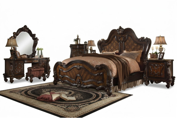 Coiffeuse Miroir Tabouret Console de luxe Chambre Commode Style baroque