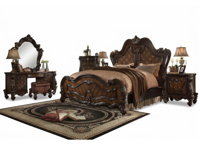 Coiffeuse Miroir Tabouret Console de luxe Chambre Commode Style baroque