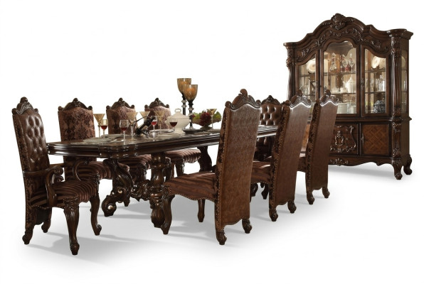 Chaises classiques Chesterfield marron x6, chaise en cuir Designer, ensemble de 6 chaises.