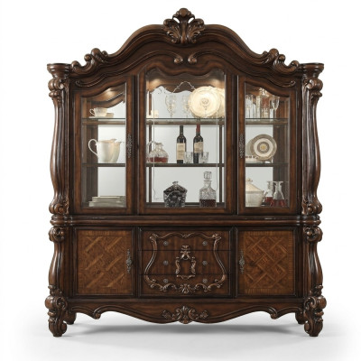 Vitrine de luxe vitrine armoire en bois vitrine d'angle vitrine d'angle verre nouveau baroque