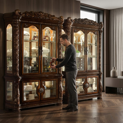Vitrine Armoire Vitrines Salon Armoires Baroque Rococo Bois