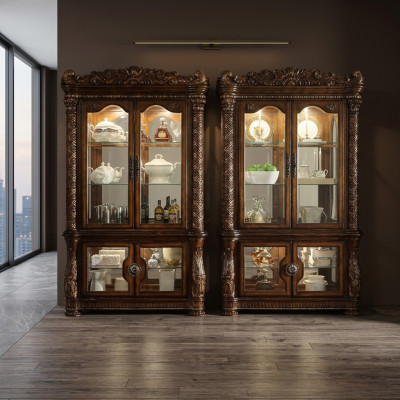 Vitrine Armoire Vitrines Salon Armoires Baroque Rococo Bois
