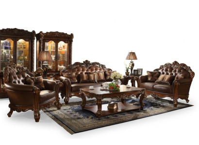 Ensemble de canapé en cuir Classic Suite 3+2+1+1 places